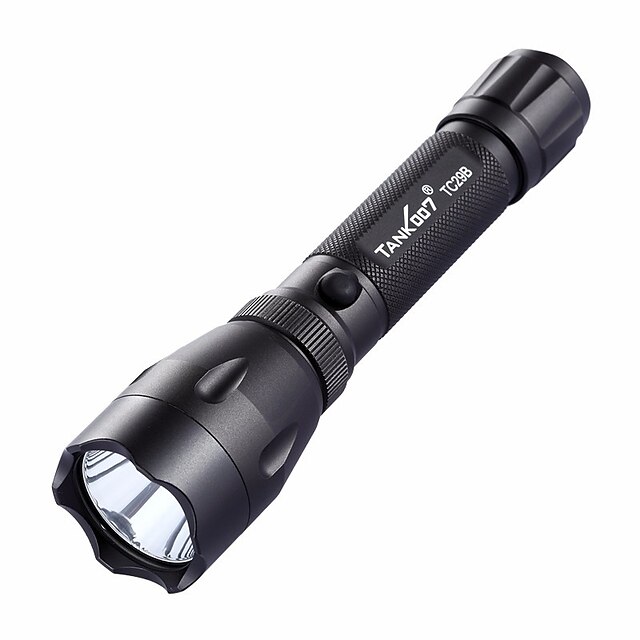  Tank007 TC29B LED Flashlights / Torch Waterproof 235 lm LED LED 1 Emitters 5 Mode with Battery and Chargers Waterproof Portable Professional Anti-skidding Durable Camping / Hiking / Caving Everyday