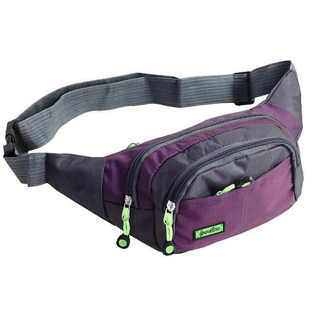  Women's Zipper Oxford Cloth Sling Shoulder Bag Black / Sky Blue / Purple