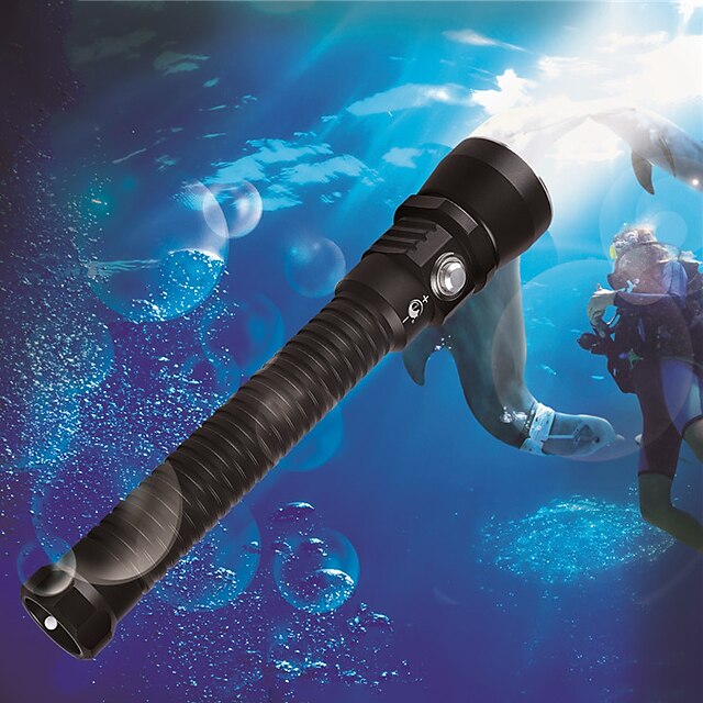  U'King Torce da immersione Impermeabile 3000 lm LED LED 3 emettitori 1 Modalità di illuminazione pile incluse Impermeabile Alta intensità Campeggio / Escursionismo / Speleologia Immersione / Nautica