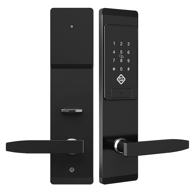  PINEWORLD Q201 Smart Door Lock/Zinc Alloy lock/Password lock/Fingerprint Lock Smart Home Security iOS/Android System Password unlocking / Mechanical key unlocking/Anti peeping password