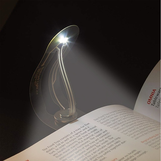  Brelong led bookmark luz ultra-fino livro macio clipe de luz crianças portáteis leitura proteção para os olhos portátil presente ideal cre'a'ti'm