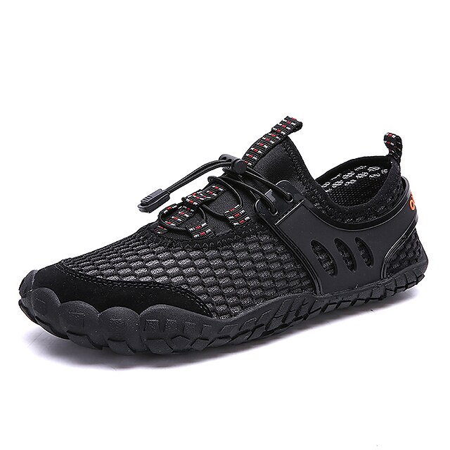  Men's Hiking Shoes Sneakers Lightweight Breathable Hiking Walking Breathable Mesh Autumn / Fall Summer Grey Black Brown Dark Blue