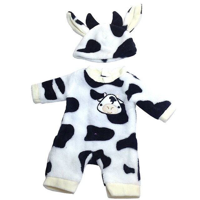  Doll accessories Pretend Play Reborn Doll Cow Baby Boy Baby Girl Cute Kids / Teen Cloth Kids Baby Unisex Toy Gift 2 pcs