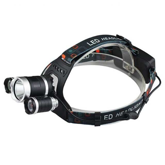  Headlamps Waterproof Rechargeable 2400 lm LED LED 3 Emitters 4 Mode with Charger Waterproof Rechargeable Impact Resistant Camping / Hiking / Caving Everyday Use Cycling / Bike / Aluminum Alloy
