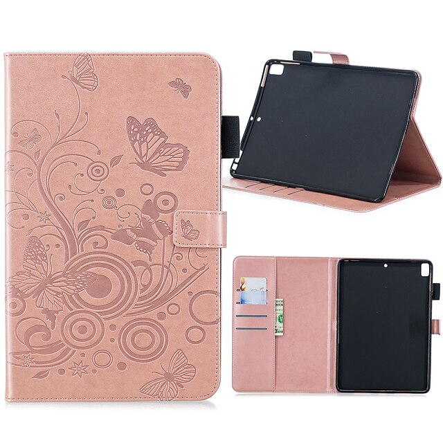  Case For Apple iPad Air / iPad 4/3/2 / iPad Mini 3/2/1 Wallet / Card Holder / with Stand Full Body Cases Butterfly Hard PU Leather / iPad (2017)