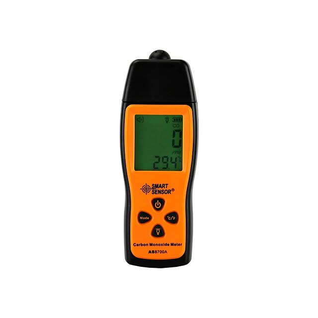  SMART SENSOR AS8700A Gas Analyzers Handheld Carbon Monoxide Meter Tester Monitor Detector Gauge LCD Display Sound Light Alarm