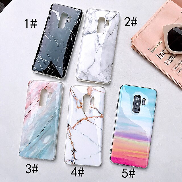  Phone Case For Samsung Galaxy Back Cover S9 S9 Plus S8 Plus S8 S7 edge S7 IMD Marble Soft TPU