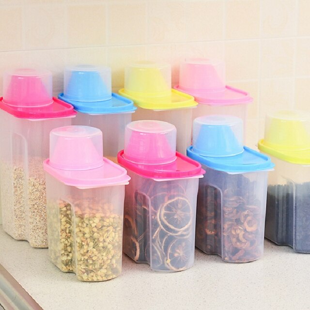  Kitchen Organization Bottles & Jars / Bulk Food Storage Plastic Storage 1pc