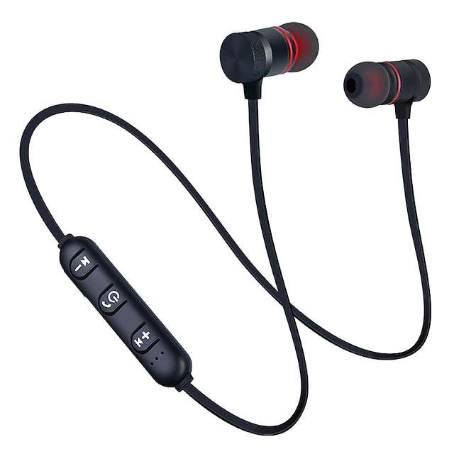  Bluetooth 4.1 Earphone Sports Neckband Magnetic Wireless Earphones Stereo Earbuds Music Metal Headphones With Mic For All Phones