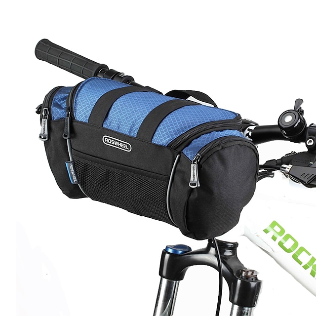  ROSWHEEL حقيبة المقود للدراجة حقيبة الكتف مكتشف الرطوبة يمكن ارتداؤها مقاومة الهزة حقيبة الدراجة PVC 600D بوليستر حقيبة الدراجة حقيبة الدراجة Samsung Galaxy S6 أخضر / الدراجة / سحاب مقاوم للماء