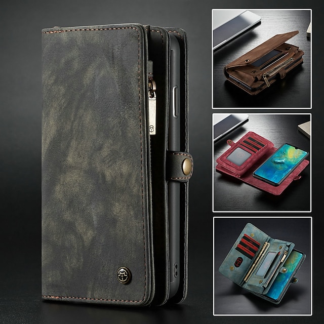 Wallet Cover for Huawei P30 Business Gifts with Extra Waterproof Case Pouch Leather Case Compatible with Huawei P30 