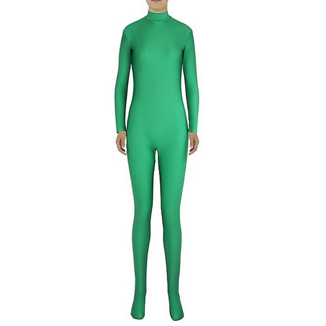  Ternos Zentai Macacão Terno de Pele Fantasia de Carnaval Terno Corpo Inteiro Homens Mulheres Gênero Cor Sólida Elastano Licra Fantasia para Adulto