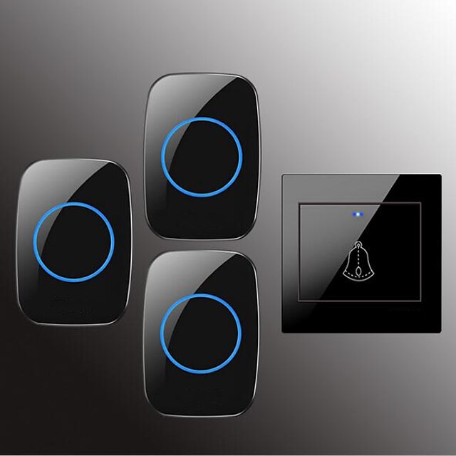  Factory OEM Wireless One to Three Doorbell Music / Ding dong Non-visual doorbell Surface Mounted