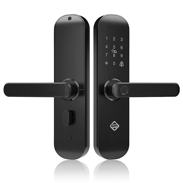  PINEWORLD Q202 Κράμα αλουμινίου Κλειδαριά / Κωδικός κλειδώματος δακτυλικών αποτυπωμάτων / Έξυπνο κλείδωμα Έξυπνη οικιακή ασφάλεια iOS / Android Σύστημα