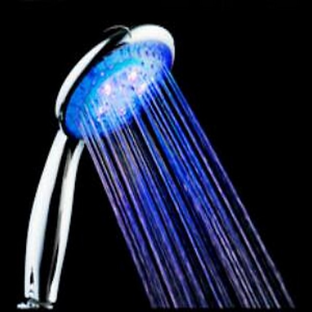  3-Color termosensible del LED de color cambiante ducha de mano