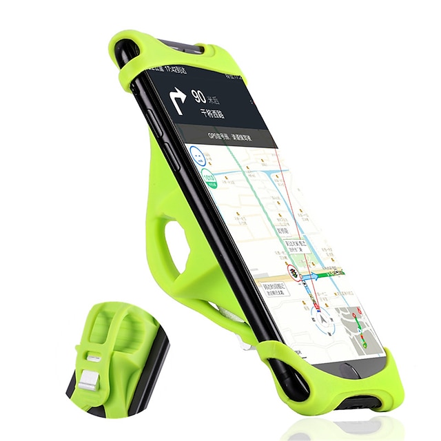 Sports & Outdoors Cycling | Bike Phone Mount Portable Easy to Install Anti-Shock for Road Bike Mountain Bike MTB Silicone Alumin