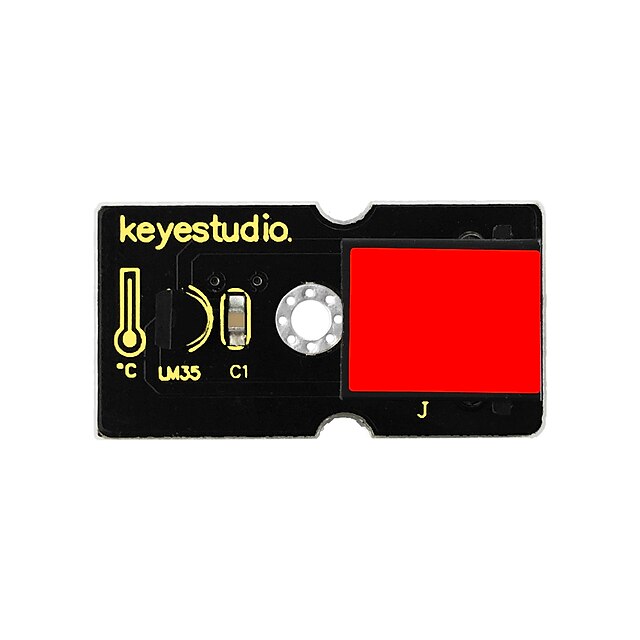  keyestudio easy plug модуль датчика температуры lm35 для arduino