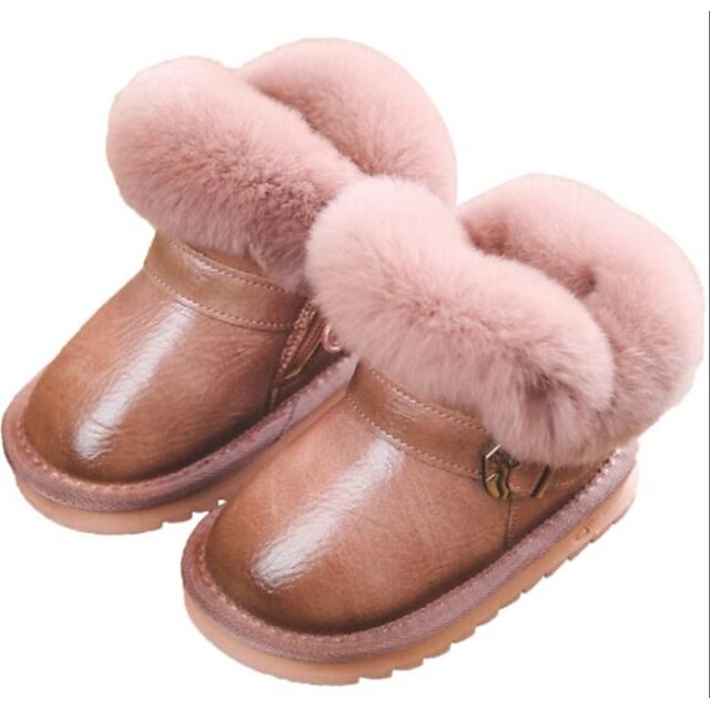  Tyttöjen Comfort / Talvisaappaat Tekonahka Bootsit Taapero (9m-4ys) / Pikkulapset (4-7 vuotta) / Suuret lapset (7 vuotta +) Musta / Pinkki / Harmaa Talvi / Nilkkurit