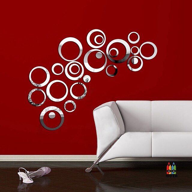 Home & Garden Home Decor | Decorative Wall Stickers - 3D Wall Stickers / Mirror Wall Stickers Shapes Living Room / Bedroom / Kit