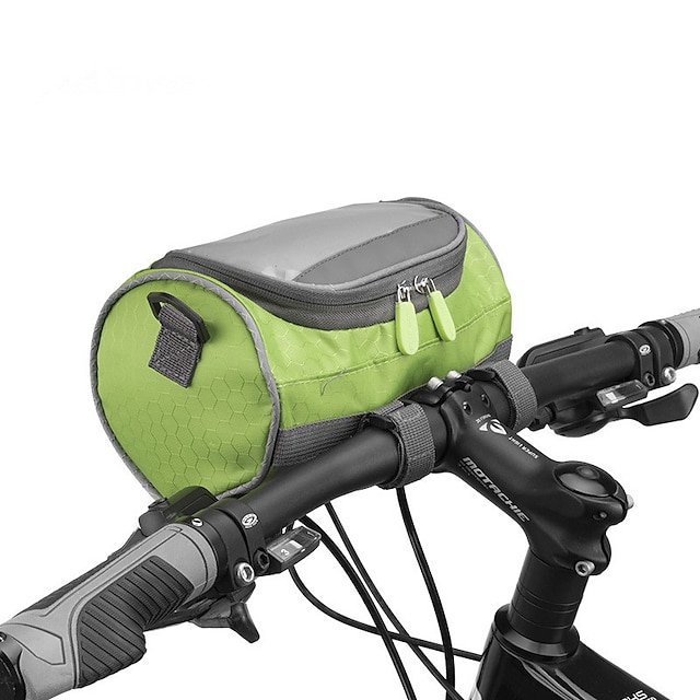  PROMEND กระเป๋าใส่ที่สำหรับมือจับ กระเป๋าสะพาย ตะกร้าจักรยาน 6 inch สัมผัสหน้าจอ แบบพกพา จักรยาน สำหรับ ปั่นจักรยาน สีน้ำเงิน สีแดงชมพู สีดำ