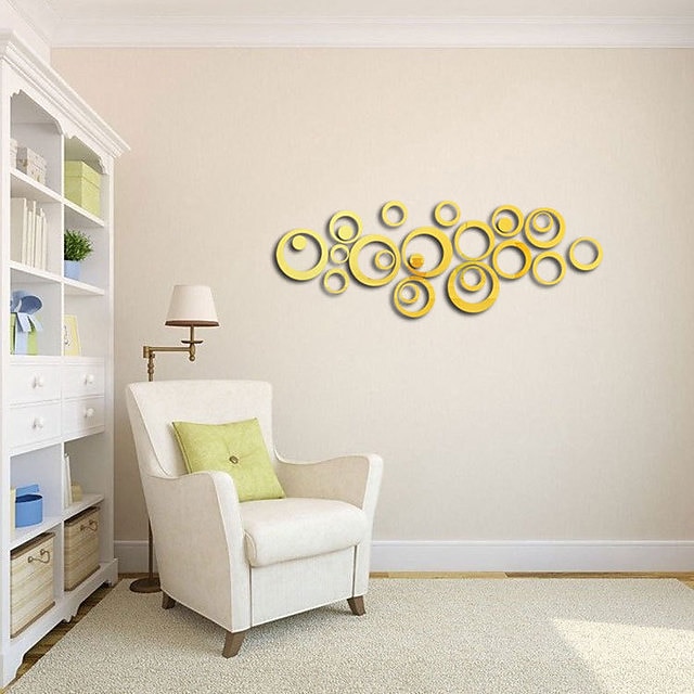 Home & Garden Home Decor | Decorative Wall Stickers - 3D Wall Stickers / Mirror Wall Stickers Shapes Living Room / Bedroom / Kit