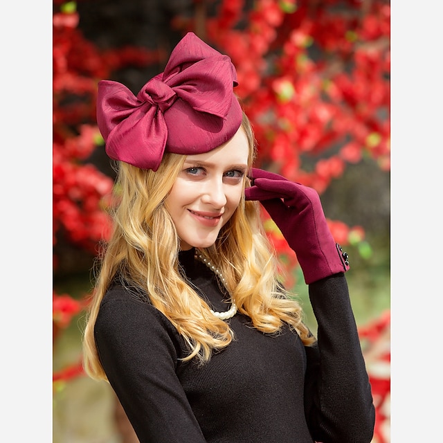  Kentucky Derby Hat / Headwear with Satin Bowknot 1PC Casual / Melbourne Cup Headpiece