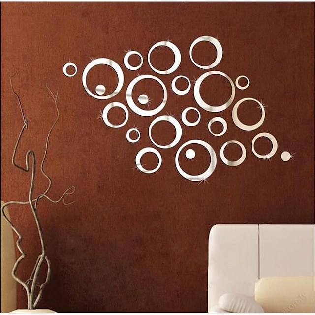 Home & Garden Home Decor | Decorative Wall Stickers - 3D Wall Stickers / Mirror Wall Stickers Shapes Living Room / Bedroom / Kit