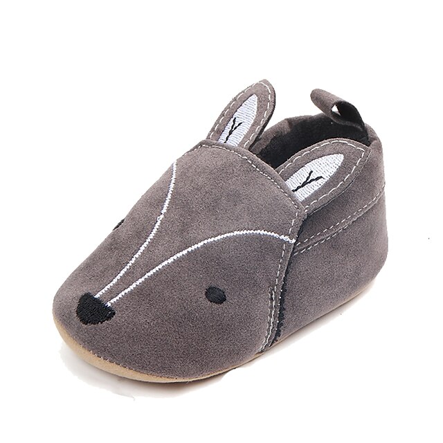  Boys' / Girls' Loafers & Slip-Ons Comfort / First Walkers Suede Toddler(9m-4ys) Animal Print Orange / Gray Fall / Spring & Summer