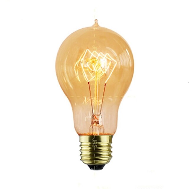  1pc 40 W E26 / E27 Gelb Transparent Körper Glühbirne Vintage Edison Glühbirne 220-240 V