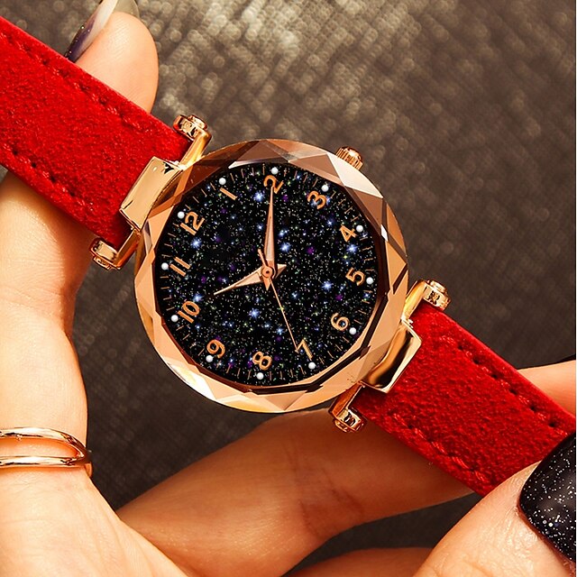 

Analog Quartz Alloy Leather Luxury Women Watches Starry Sky Female Clock Quartz Wristwatch Fashion Ladies Wrist Watch