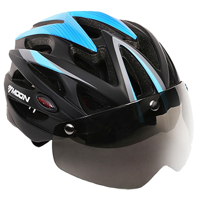 MOON Adults' Bike Helmet Aero Helmet 25 Vents CE Impact Resistant Integrally-molded Lightweight EPS PC EVA Sports Mountain Bike / MTB Road Cycling Hiking - Red+Black Bule / Black Black / Orange Men's