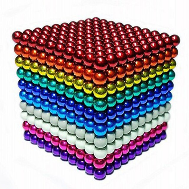 Silver JIAKELOVEYI 216 Pcs of 5MM Magnets Toys Magnetic Fidget Blocks Building Blocks for Development Learning and Stress Relief Office Desk Toys for Adults 
