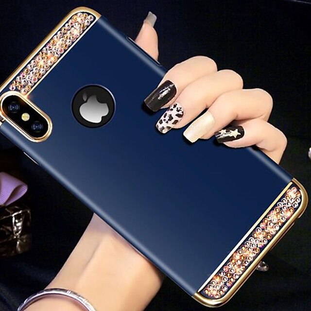  hoesje Voor Apple iPhone XS / iPhone XR / iPhone XS Max Strass Achterkant Strass Hard Acryl