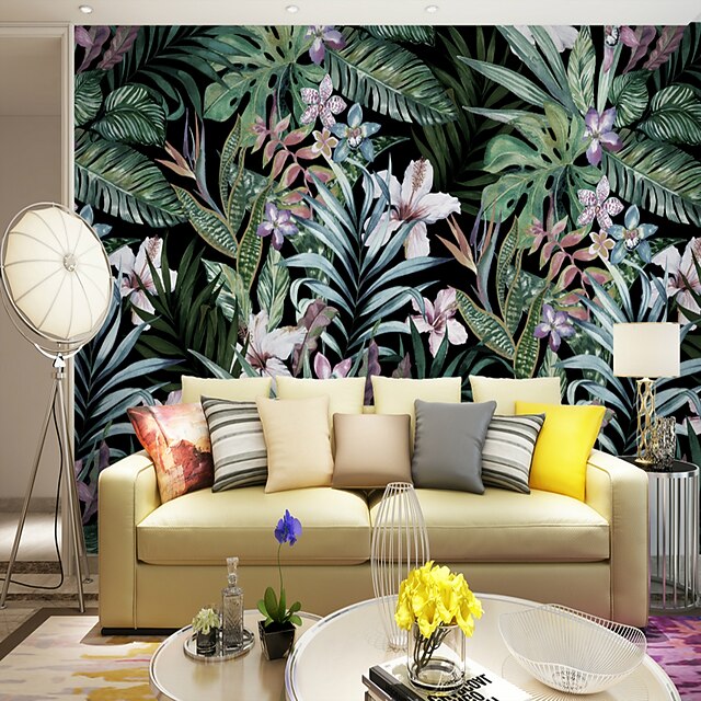 Wallpaper / Mural Canvas Wall Covering Adhesive required Floral