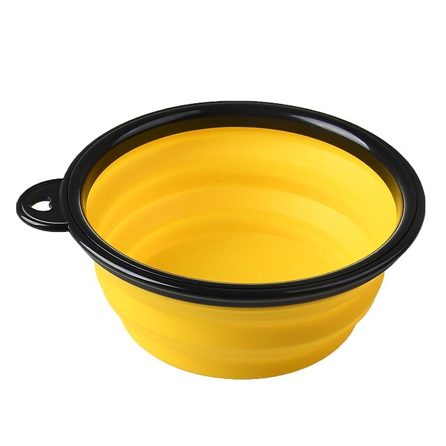 Rodents Dog Rabbits Feeders 0.38 L Silica Gel ABS+PC Portable Washable