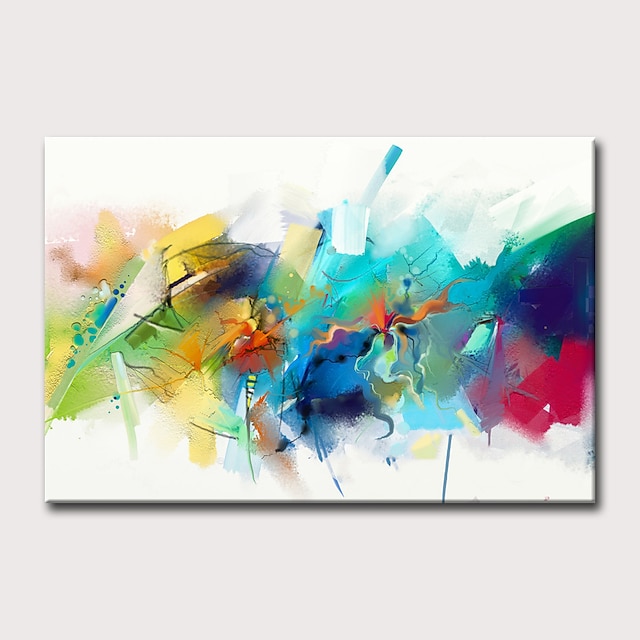  Oil Painting Hand Painted Horizontal Abstract Holiday Classic Modern Rolled Canvas (No Frame)