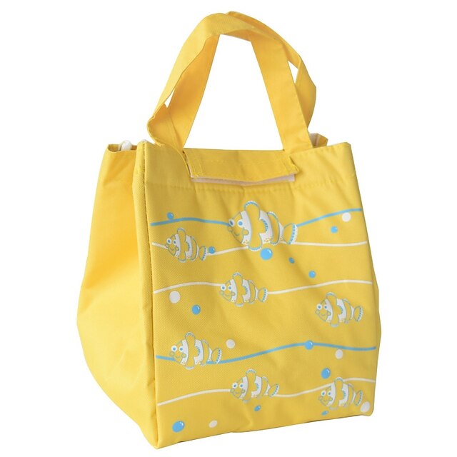  Oxford-kangas Vetoketjuilla Lounaslaukku Päivittäin Keltainen / Pinkki / Kalpea sininen