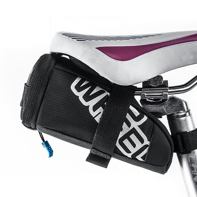 ROSWHEEL Fahrrad-Sattel-Beutel Multifunktions Wasserdicht tragbar Fahrradtasche PU-Leder 400D Nylon Tasche für das Rad Fahrradtasche Radsport / Fahhrad