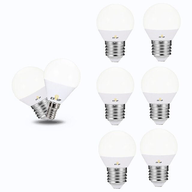  6pcs 5 W LED Globe Bulbs 450 lm E14 E26 / E27 G45 12 LED Beads SMD 2835 220-240 V 110-130 V