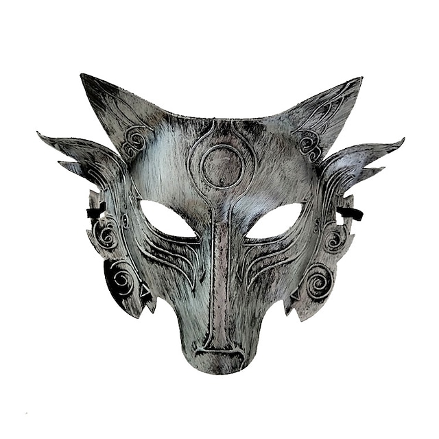  Cosplay Warewolf Maske Erwachsene Herren Damen Vintage Stilvoll Natur inspirierter Stil Tierdesign Halloween Karneval Einfache Halloween-Kostüme