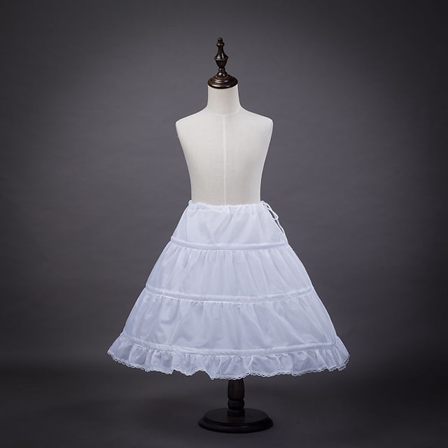  1950s Petticoat Hoop Skirt Tutu Under Skirt Crinoline Girls' Princess Performance Party Festival Kid's Petticoat