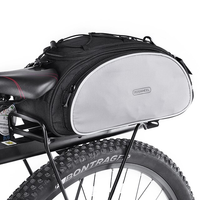  Rosenrad 13 L Fahrrad Kofferraum Taschen Multifunktions Reflektierend Wasserdicht Fahrradtasche Polyester Tasche für das Rad Fahrradtasche Radsport / Fahhrad