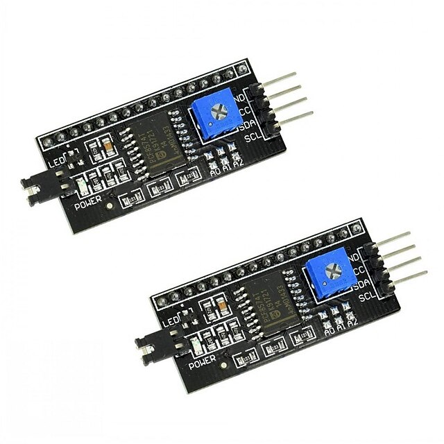  2PCS IIC I2C Serial Interface Board Module Port for Arduino LCD1602 Display