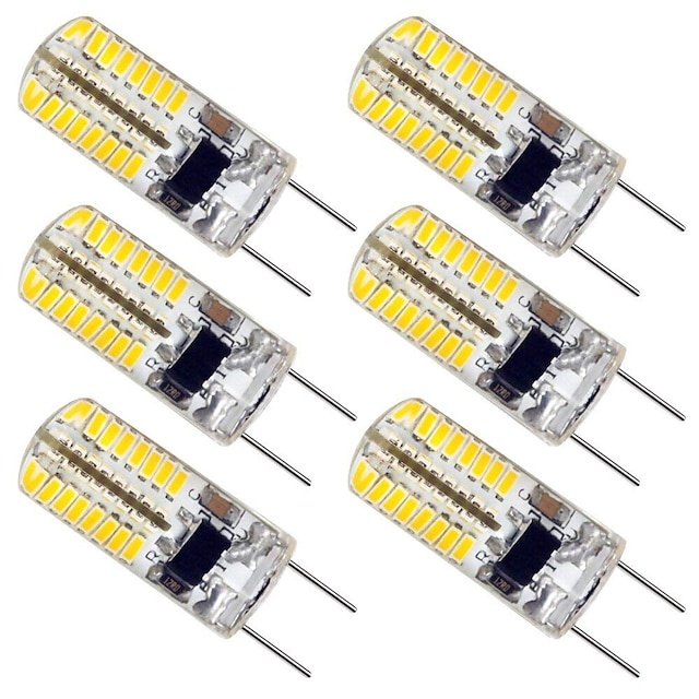  6buc 2.5 W Lumini LED cu bi-pin 180 lm G8 T 64 LED-uri de margele SMD 3014 Încântător Alb Cald Alb Rece 110-130 V