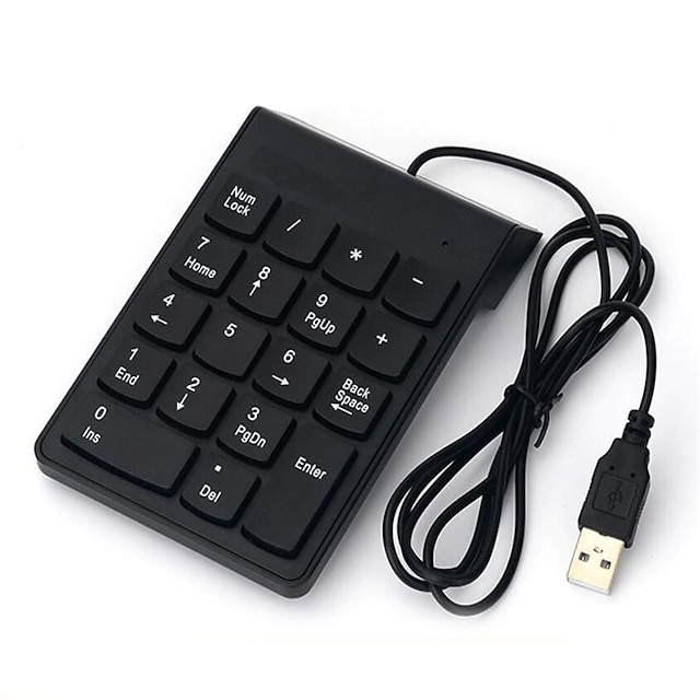  LITBest A10 USB-kabel antal tangentbord kontors tangentbord Mini Vattentät 18 pcs Keys