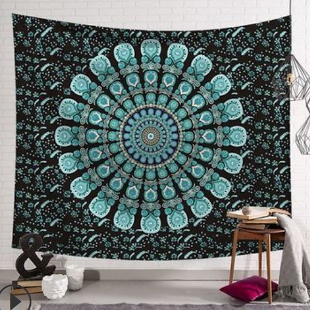 mandala bohem duvar halısı sanat dekoru battaniye perde piknik masa