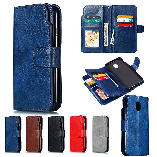 Case For Samsung Galaxy J8 (2018) / J7 (2017) / J7 (2018) Wallet / Card ...