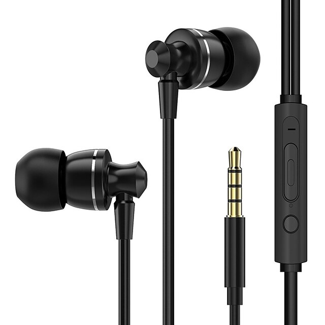  LITBest Kablet In-ear Eeadphone Ledning Stereo Med Mikrofon Mobiltelefon