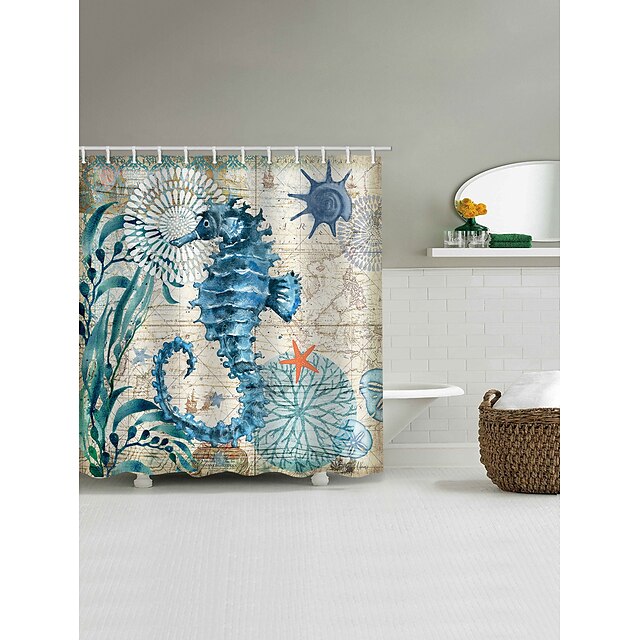 Home & Garden Bath Accessories | Shower Curtain With Hooks Suitable For Separate Wet And Dry Zone Divide Bathroom Shower Curtain