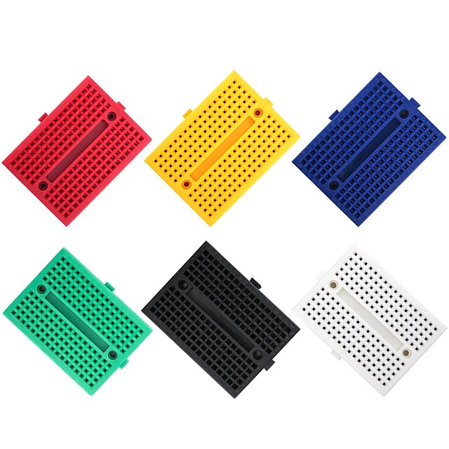  6pcs - Kit de mini planche à pain à 170 points d'attache pour arduino